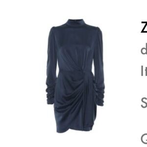 Zimmermann Espionage silk drape dress